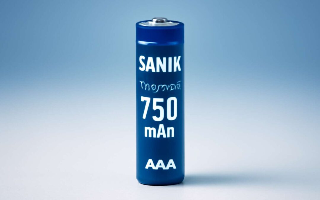 Power up with sanik aaa rechargeable batteries 750mah for reliable, long-lasting performance.