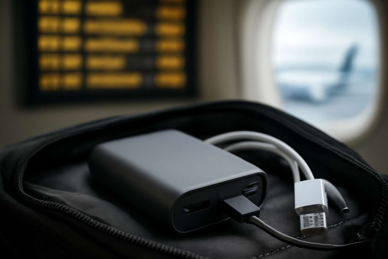 rechargeable batteries on airplane