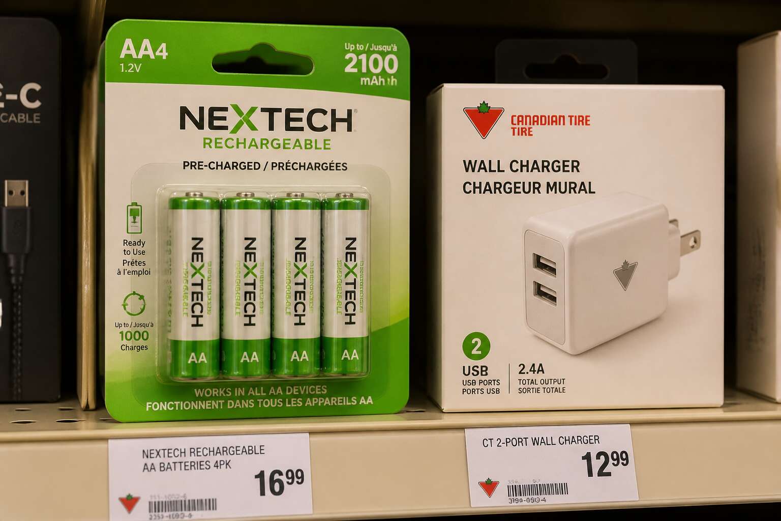 rechargeable batteries canadian tire